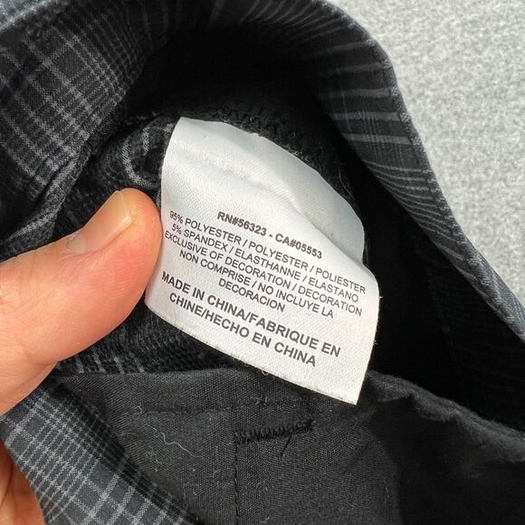 Nike Golf Shorts Mens 40 Gray Plaid Flat Front Stretch Moisture Wicking Chino - Picture 7 of 11